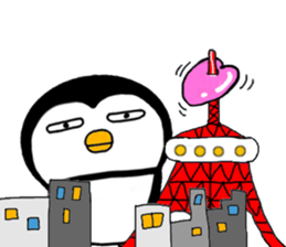 I Penguin 9 big sticker #14893342