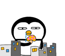 I Penguin 9 big sticker #14893343