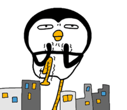 I Penguin 9 big sticker #14893347