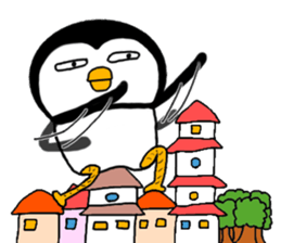 I Penguin 9 big sticker #14893351
