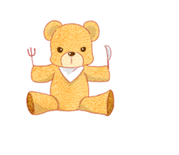 a little bear of Sticker sticker #14893682