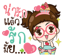 Cupcakes cute girl.. sticker #14893686