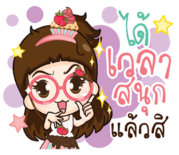 Cupcakes cute girl.. sticker #14893721