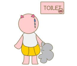 cute pig exercise sticker #14893948