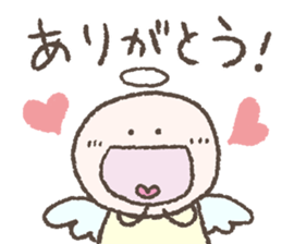 An angel and a demon character sticker #14894538