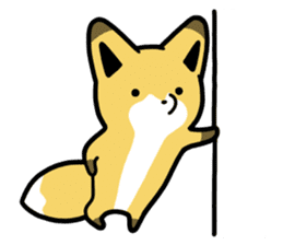 Raccoon dog & Fox 3 sticker #14894695