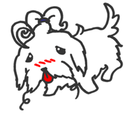 beware of dog bites 2 sticker #14894825