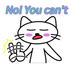 half folwer cat sticker #14895589