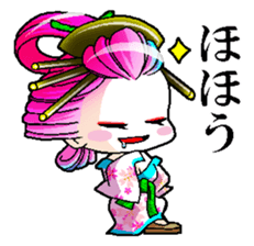 Japanese Oiran stickers "All Sisters"1 sticker #14895992