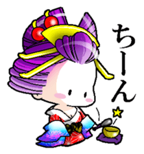 Japanese Oiran stickers "All Sisters"1 sticker #14896001