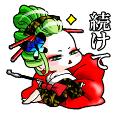 Japanese Oiran stickers "All Sisters"1 sticker #14896026