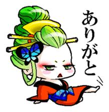 Japanese Oiran stickers "All Sisters"1 sticker #14896028