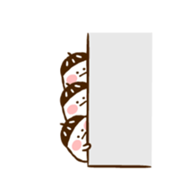 Animated! Rolling acorn sticker #14896369