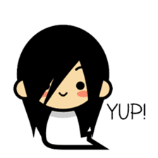 Cute Sadako sticker #14896567