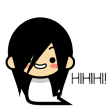 Cute Sadako sticker #14896568