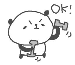 Sports Cute Panda! sticker #14896673