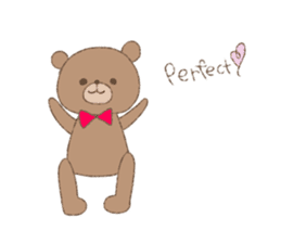 The words of praise with Teddy bear sticker #14896716