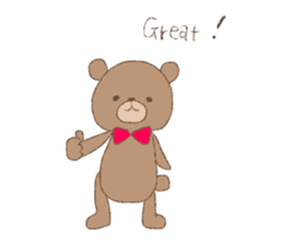 The words of praise with Teddy bear sticker #14896717