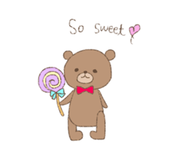 The words of praise with Teddy bear sticker #14896721