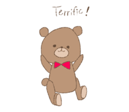 The words of praise with Teddy bear sticker #14896728