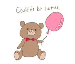 The words of praise with Teddy bear sticker #14896737