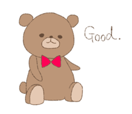 The words of praise with Teddy bear sticker #14896739