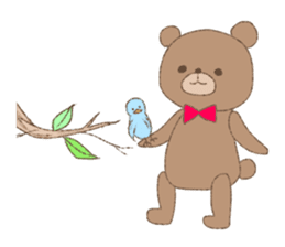 The words of praise with Teddy bear sticker #14896740