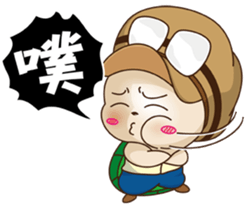 Debut of the turtle & the lazy snake. sticker #14897261