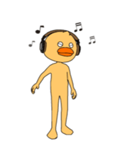 Moving cute Duck 2 sticker #14897694