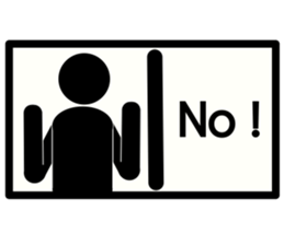 Simple Sign Man sticker #14898010