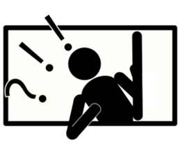 Simple Sign Man sticker #14898013