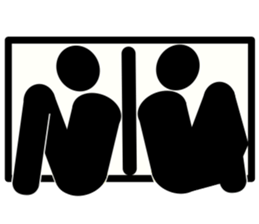 Simple Sign Man sticker #14898020