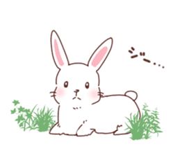 Fox and Rabbits sticker #14898086