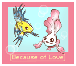 Because of love. sticker #14900949