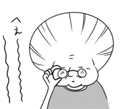 Japanese cute grandma sticker #14900981