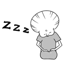 Japanese cute grandma sticker #14900994