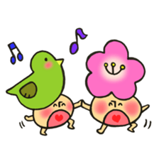 Mr. mushroom in spring The HOKEKYO ver sticker #14901309