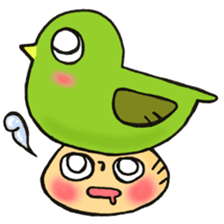 Mr. mushroom in spring The HOKEKYO ver sticker #14901321