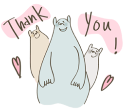 Friendly bears (English Ver) sticker #14901332