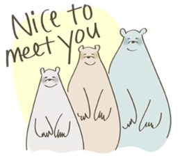 Friendly bears (English Ver) sticker #14901360