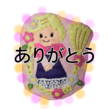 Handmade felt fairy-tale family sticker #14902270