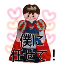 Handmade felt fairy-tale family sticker #14902299