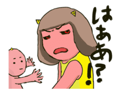 Oniyome Sticker3-Angry wife of stickers- sticker #14902433