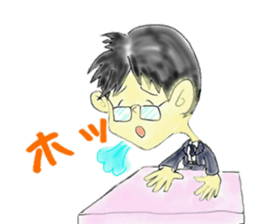 Good Luck! Office worker Mr.Megane3 sticker #14903758