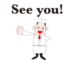 A moving Japanese chef sticker #14903840
