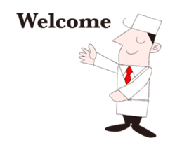 A moving Japanese chef sticker #14903845