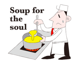 A moving Japanese chef sticker #14903847