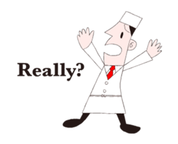 A moving Japanese chef sticker #14903856