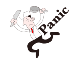 A moving Japanese chef sticker #14903858