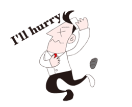 A moving Japanese chef sticker #14903860